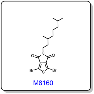 M8160——1,3-dibromo-5-(3,7-dimethyloctyl)-4H-thieno[3,4-c]pyrrole-4,6(5H)-dione,1231160-84-1