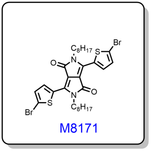 M8171——3,6-bis(5-bromo-2-thienyl)-2,5-dioctyl-2,5-dihydropyrrolo[3,4-c]pyrrole-1,4-dione ,1057401-13-4
