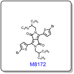M8172——3,6-bis(5-bromo-2-thienyl)-2,5-bis(2-ethylhexyl)-2,5-dihydropyrrolo[3,4-c]pyrrole-1,4-dione,1000623-95-9