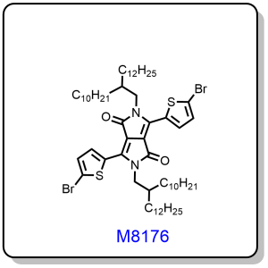 M8176——3,6-bis(5-bromothiophen-2-yl)-2,5-bis(2-decyltetradecyl)pyrrolo[3,4-c]pyrrole-1,4(2H,5H)-dione,1224430-28-7