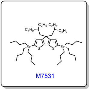 M7531——(4,4-bis(2-ethylhexyl)-4H-cyclopenta[1,2-b:5,4-b']dithiophene-2,6-diyl)bis(tributylstannane)